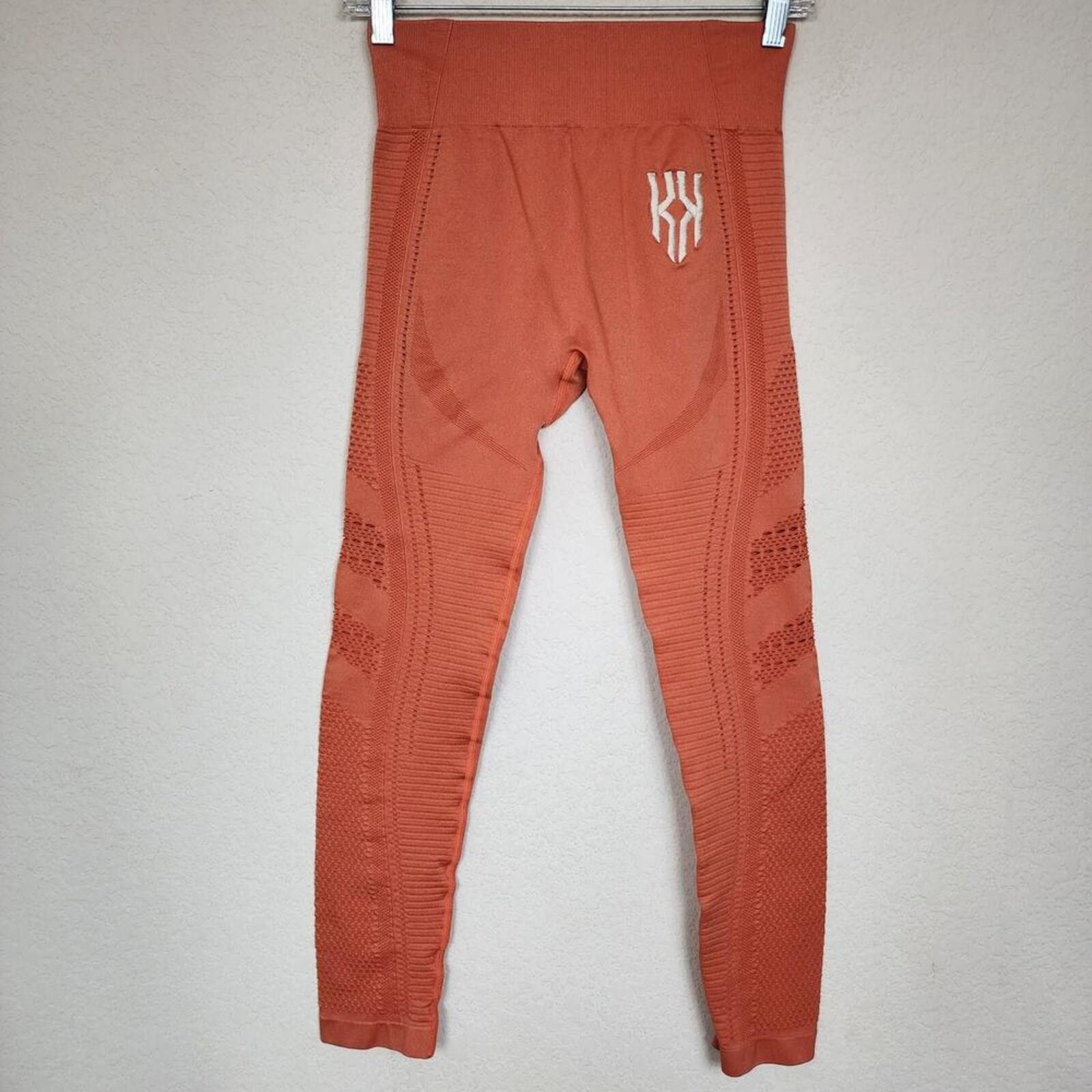 Other Kilo Kings Medium Orange Stretchy Athletic Leggings Size 32" / US 10 / IT 46 - 1 Thumbnail
