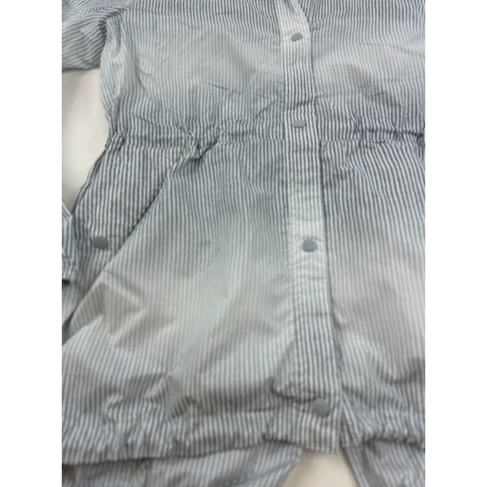 Vintage Columbia Jacket Womens Large White Black Ombre Striped Gable Island Snap Front Windbreaker Casual Fall Winter Pockets Regular Size L Size L / US 10 / IT 46 - 3 Thumbnail