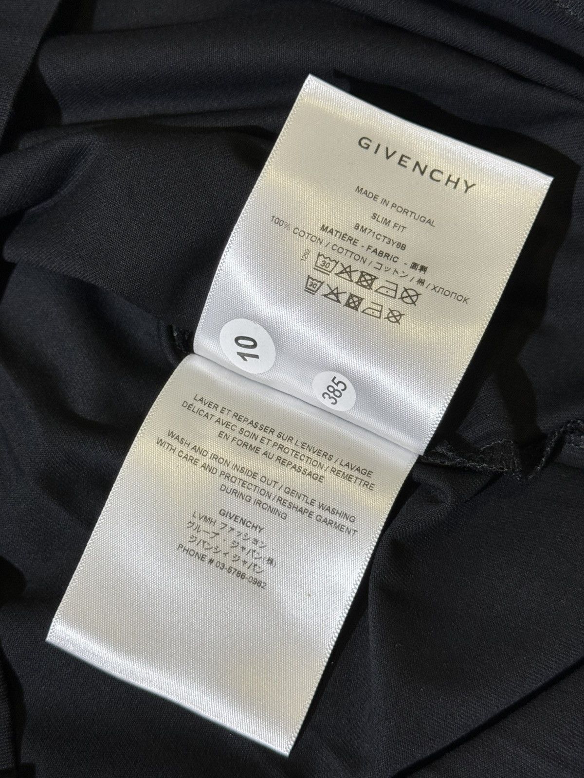 Givenchy Givenchy black t shirt Size US S / EU 44-46 / 1 - 6 Thumbnail