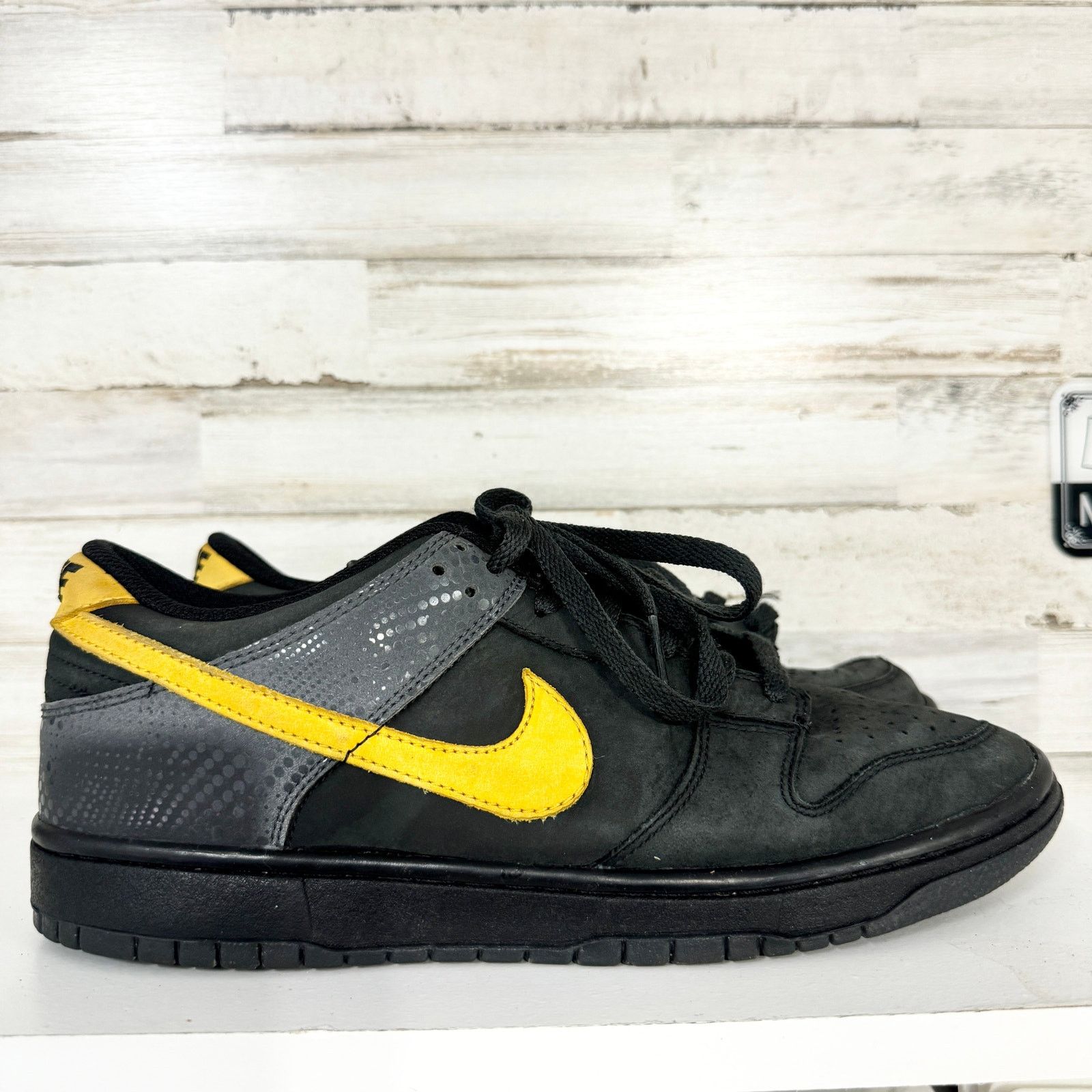 Nike Nike Dunk Low 6.0 Black/Gold Dart Sneakers, Size 9.5 Size US 9.5 / EU 42-43 - 4 Thumbnail