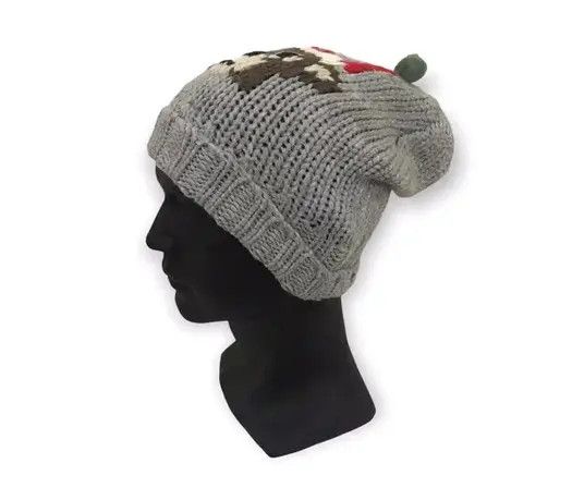 United Colors Of Benetton United Colors Of Benetton Knit Bobble Beanie Hat Size ONE SIZE - 2 Thumbnail