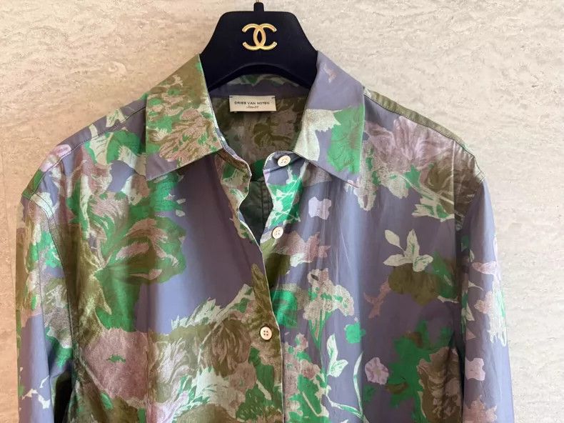 Dries Van Noten dries van noten size:34 Retro and prosperous shirt 2504-N Size US XXS / EU 40 - 4 Thumbnail