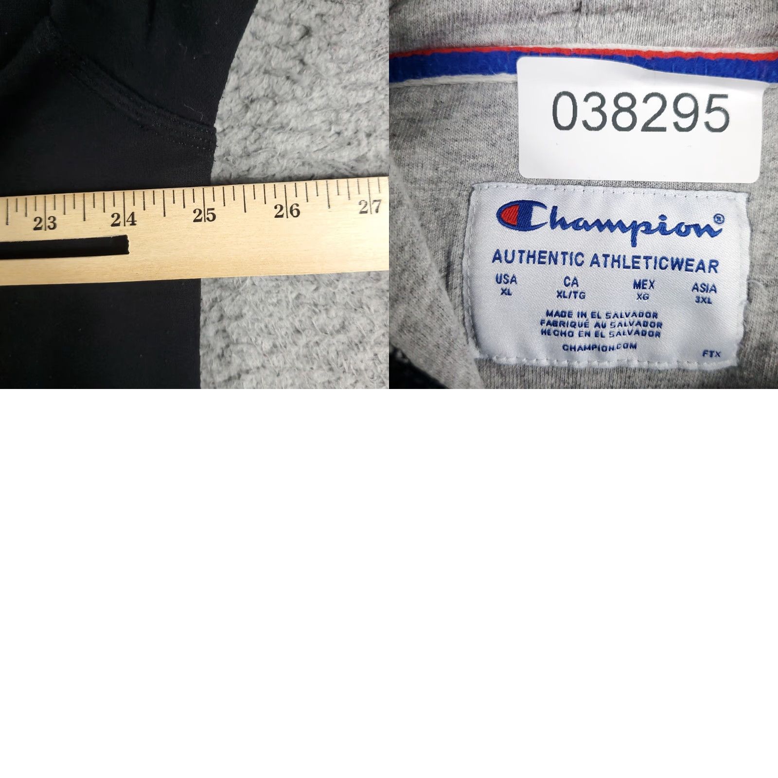 Champion Vintage Champion Men's Size XL Hoodie Pullover Black Knit Logo Casual Sweatshirt Size US XL / EU 56 / 4 - 8 Thumbnail