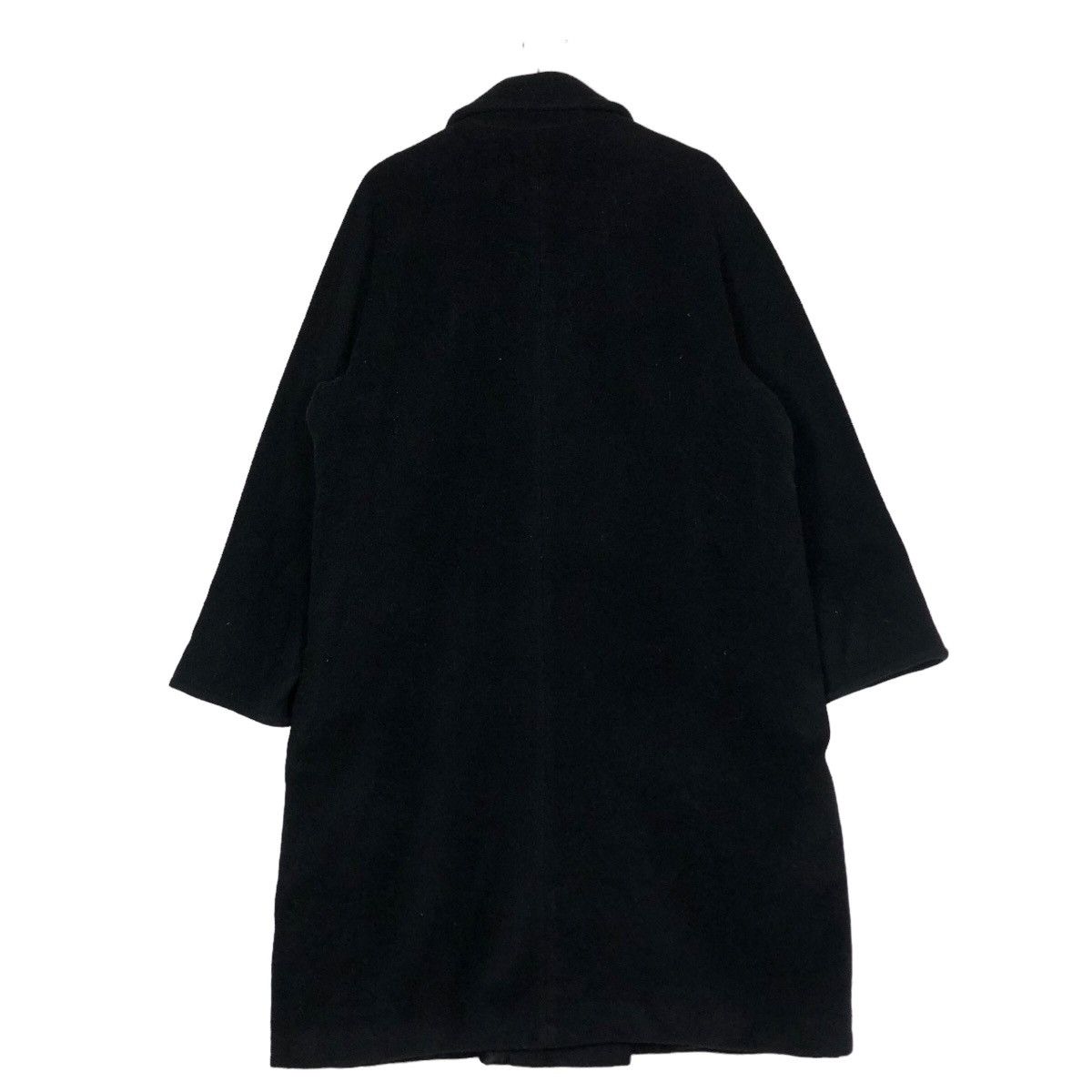 Japanese Brand 🔥Rich Black - Long Fly Coats Wool Herringbone Marella Size US M / EU 48-50 / 2 - 8 Thumbnail