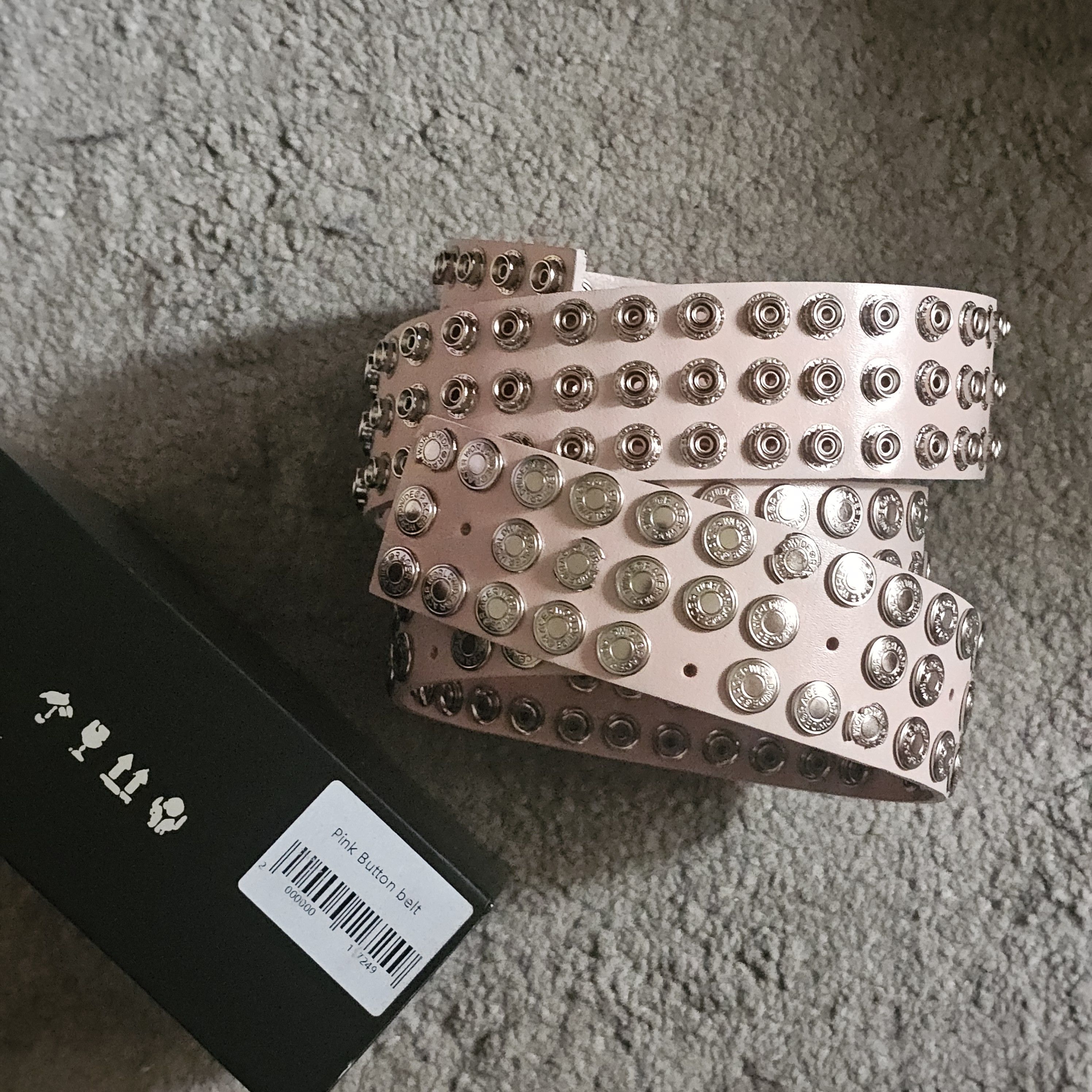 Racer Worldwide Pink Button Belt