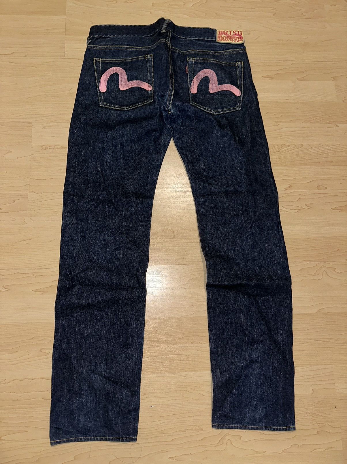 Evisu Pink Seagull Selvedge Denim