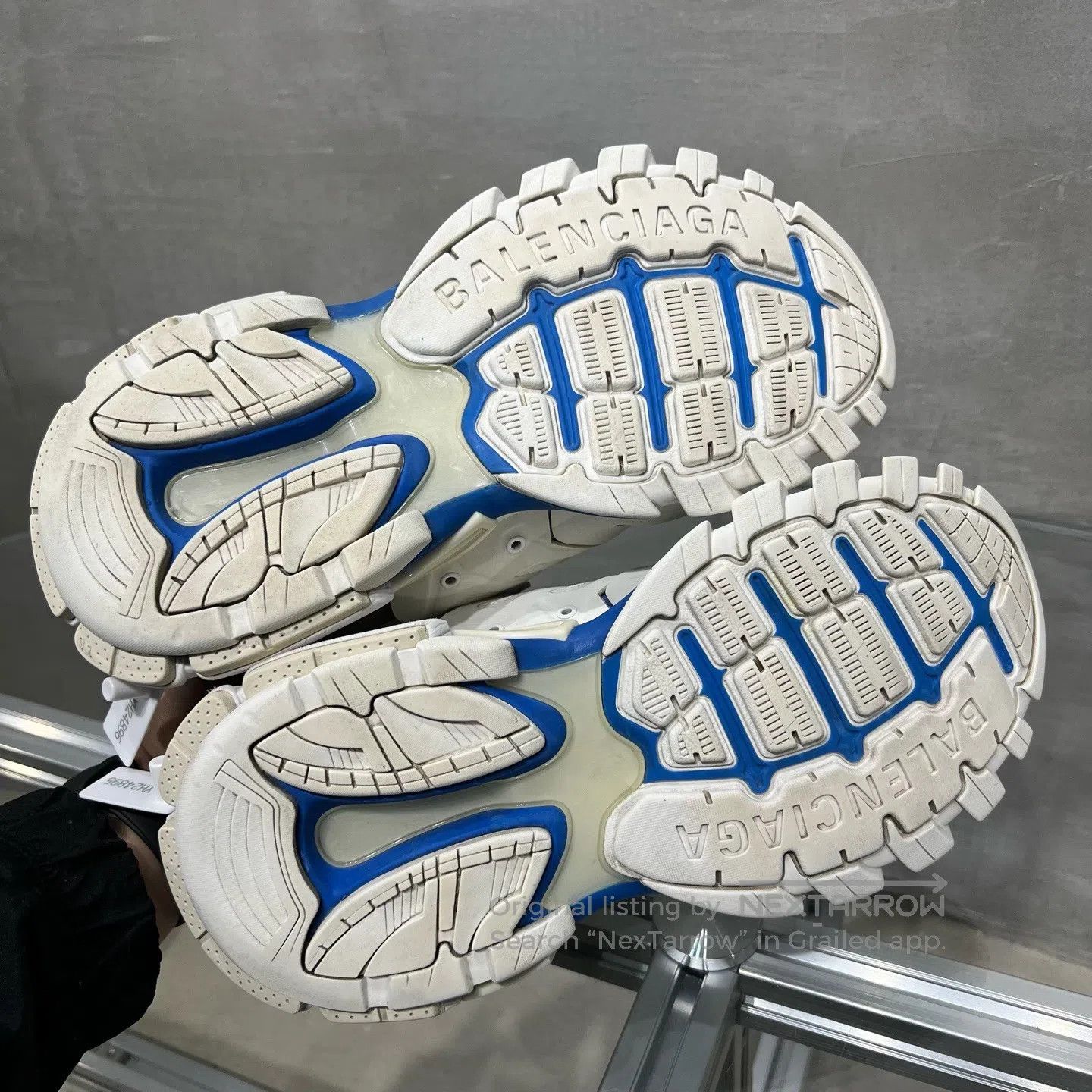 Balenciaga Balenciaga Track White Blue shoes Size US 6 / EU 39 - 7 Thumbnail