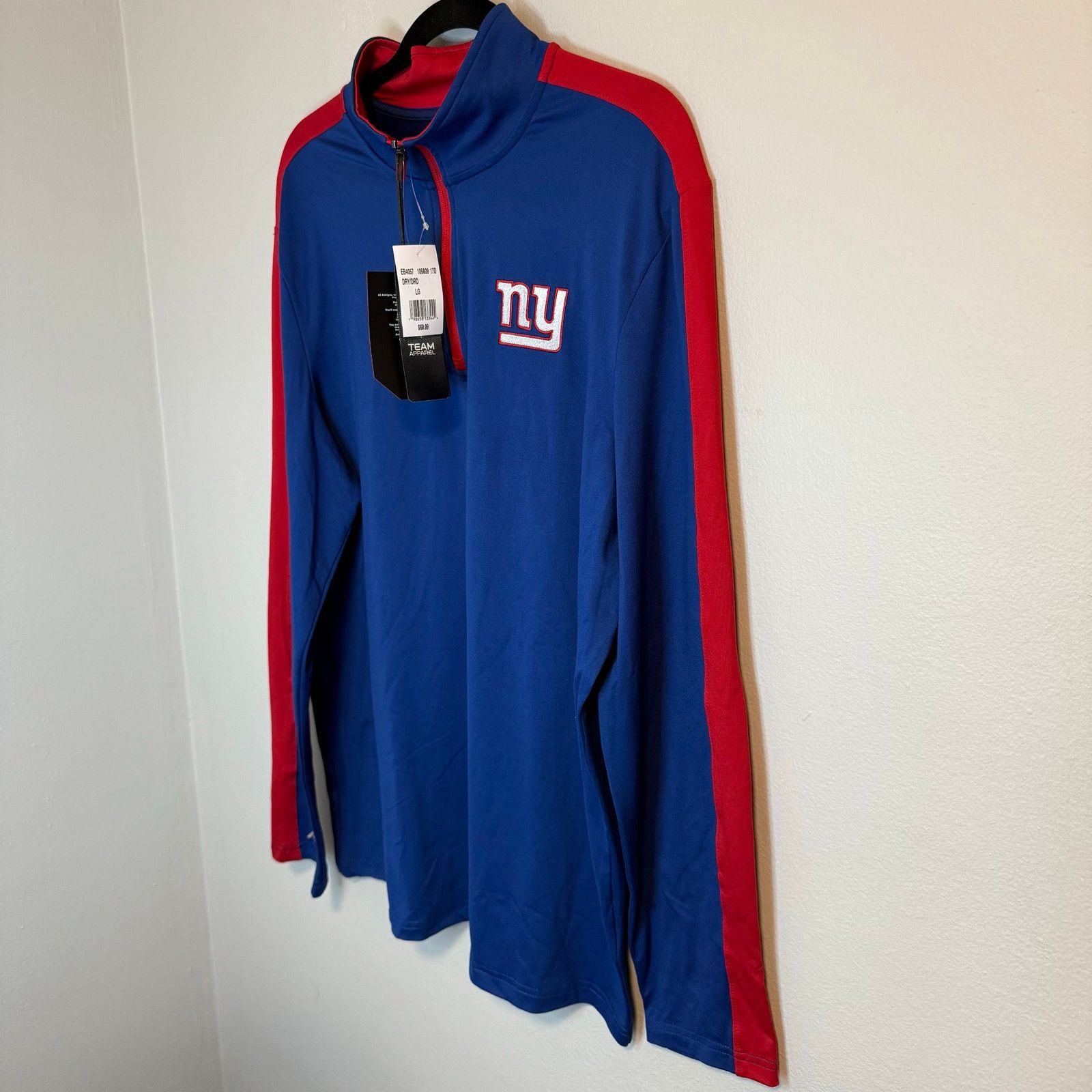Antigua New York Giants Antigua NFL Quarter Zip Sweater Size L NWT Size US L / EU 52-54 / 3 - 7 Thumbnail