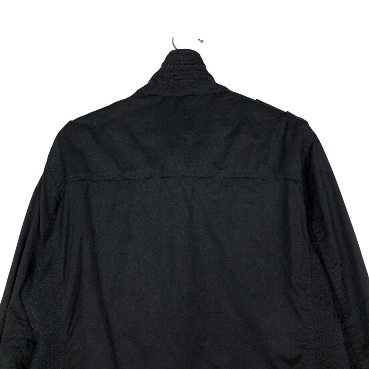 Japanese Brand 📌Vintage Biker Parachute Jacket Junmen Black Line Ginza Size US M / EU 48-50 / 2 - 10 Thumbnail
