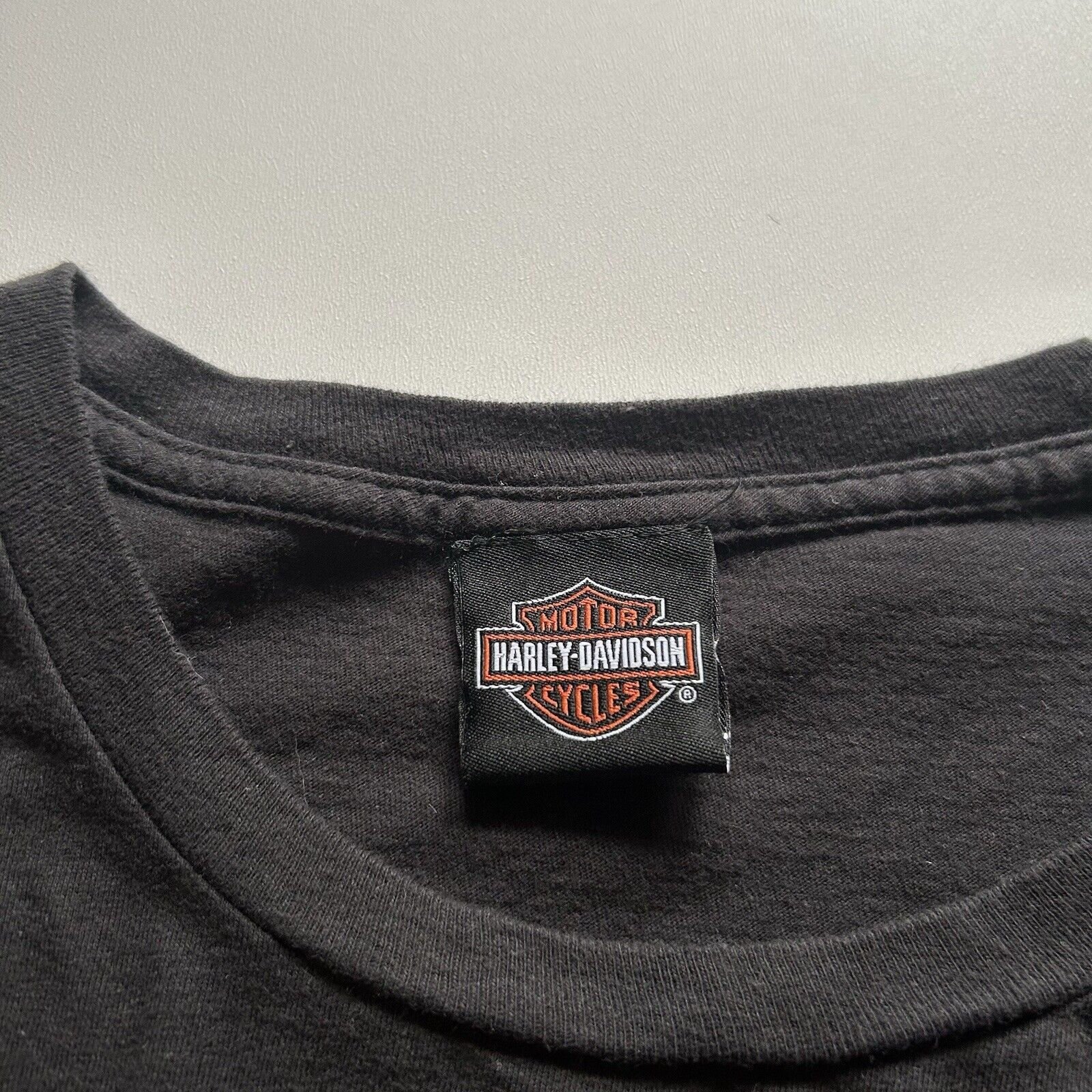 Harley Davidson Vintage Y2K Harley Davidson T Shirt 2XL Faded Black Rare Size US XXL / EU 58 / 5 - 4 Thumbnail