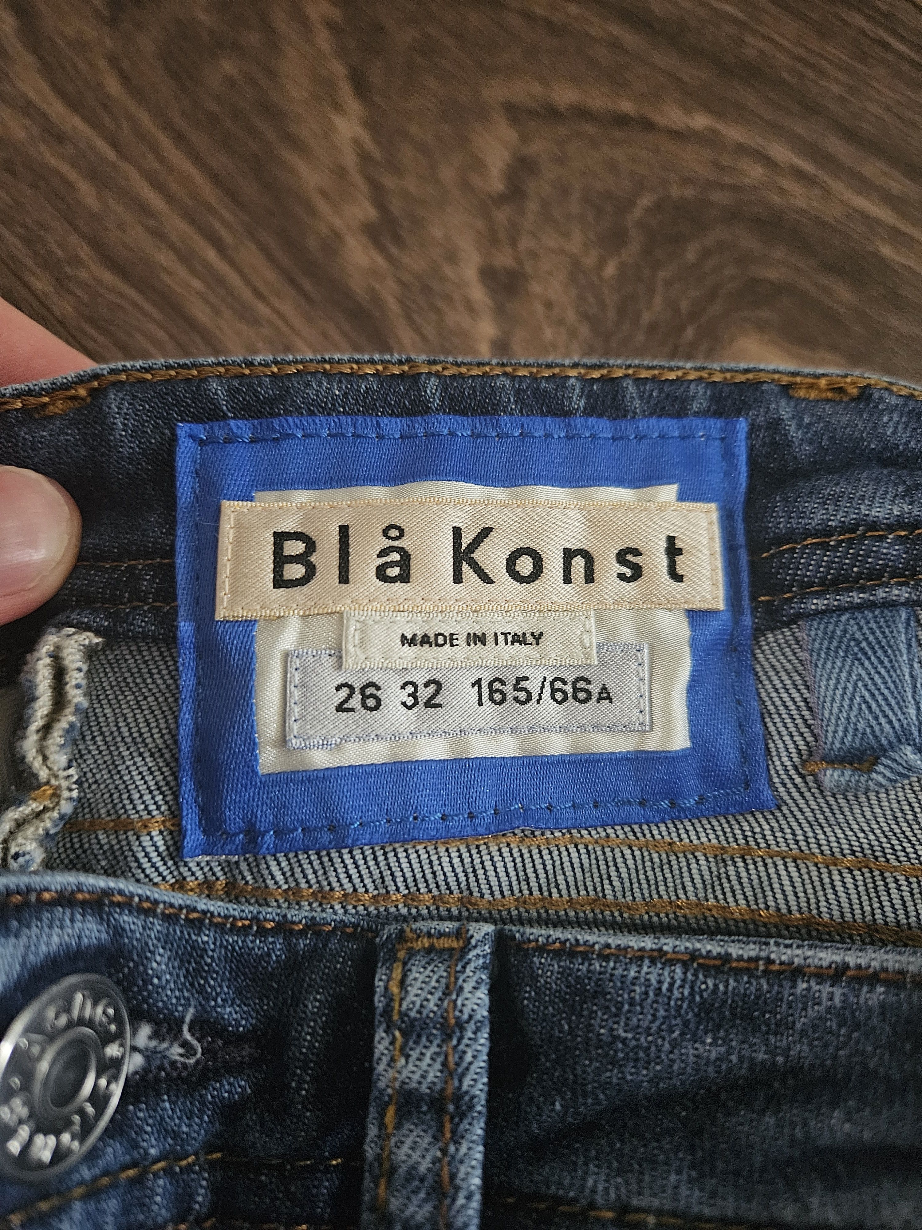 Acne Studios Climb Mid Blue Blå Konst Skinny Blue Stretch Fit Denim Jeans Size 26" / US 2 / IT 38 - 8 Thumbnail