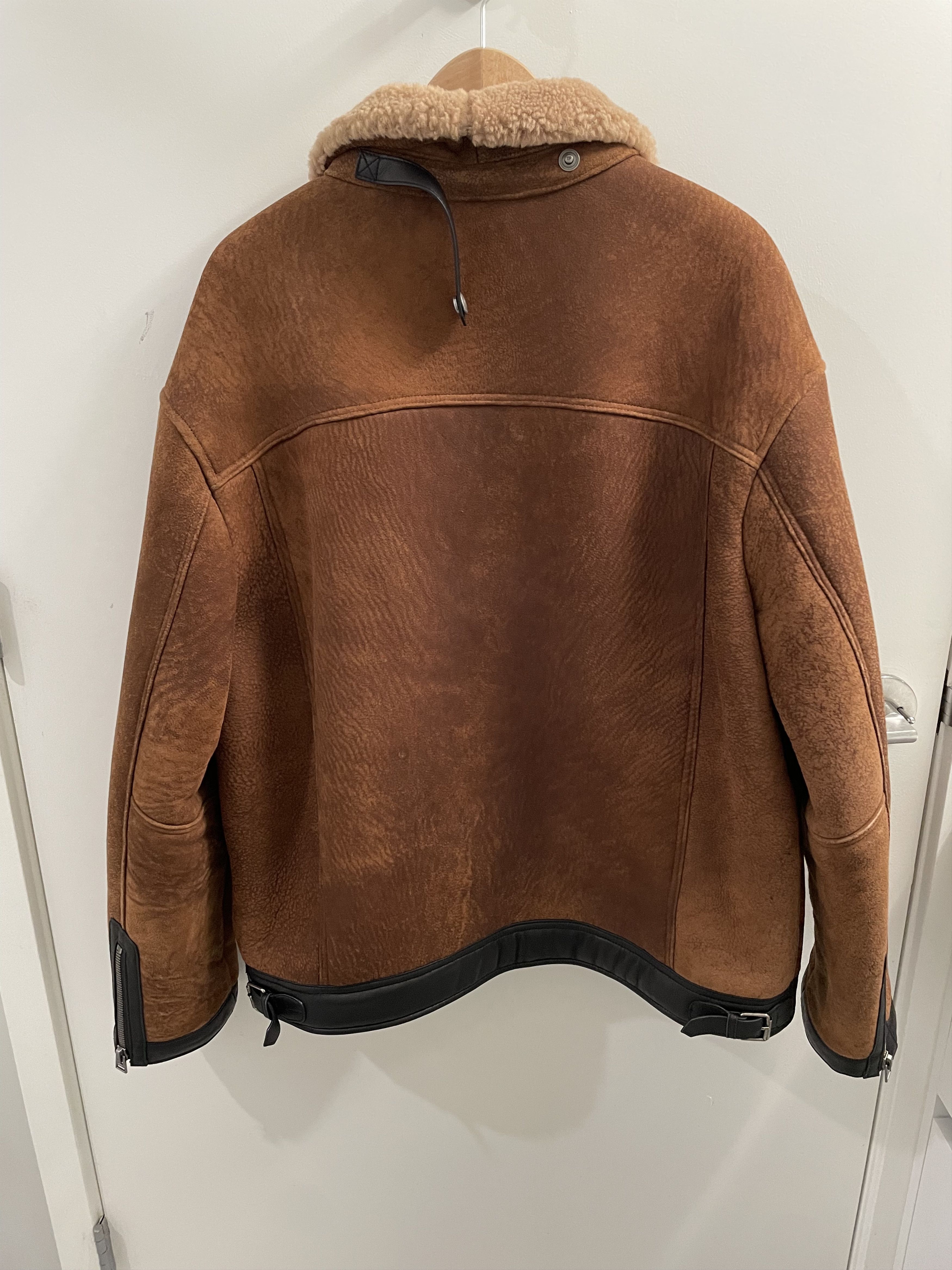 Tom Ford Tom Ford Crackled Shearling Zip Boulson Size US XL / EU 56 / 4 - 2 Thumbnail