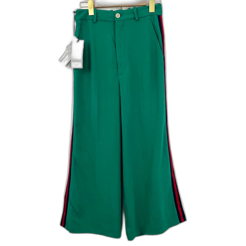 Gucci Gucci Wide Leg Pants with Red Green Stripes Size 38" / US 16 / IT 52 - 1 Thumbnail