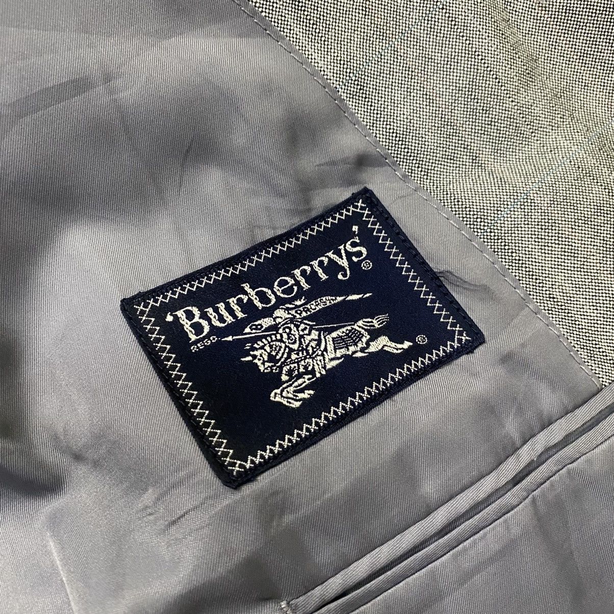 Burberry × Japanese Brand × Vintage Burberrys blazer coat grey plaid Size US M / EU 48-50 / 2 - 10 Thumbnail