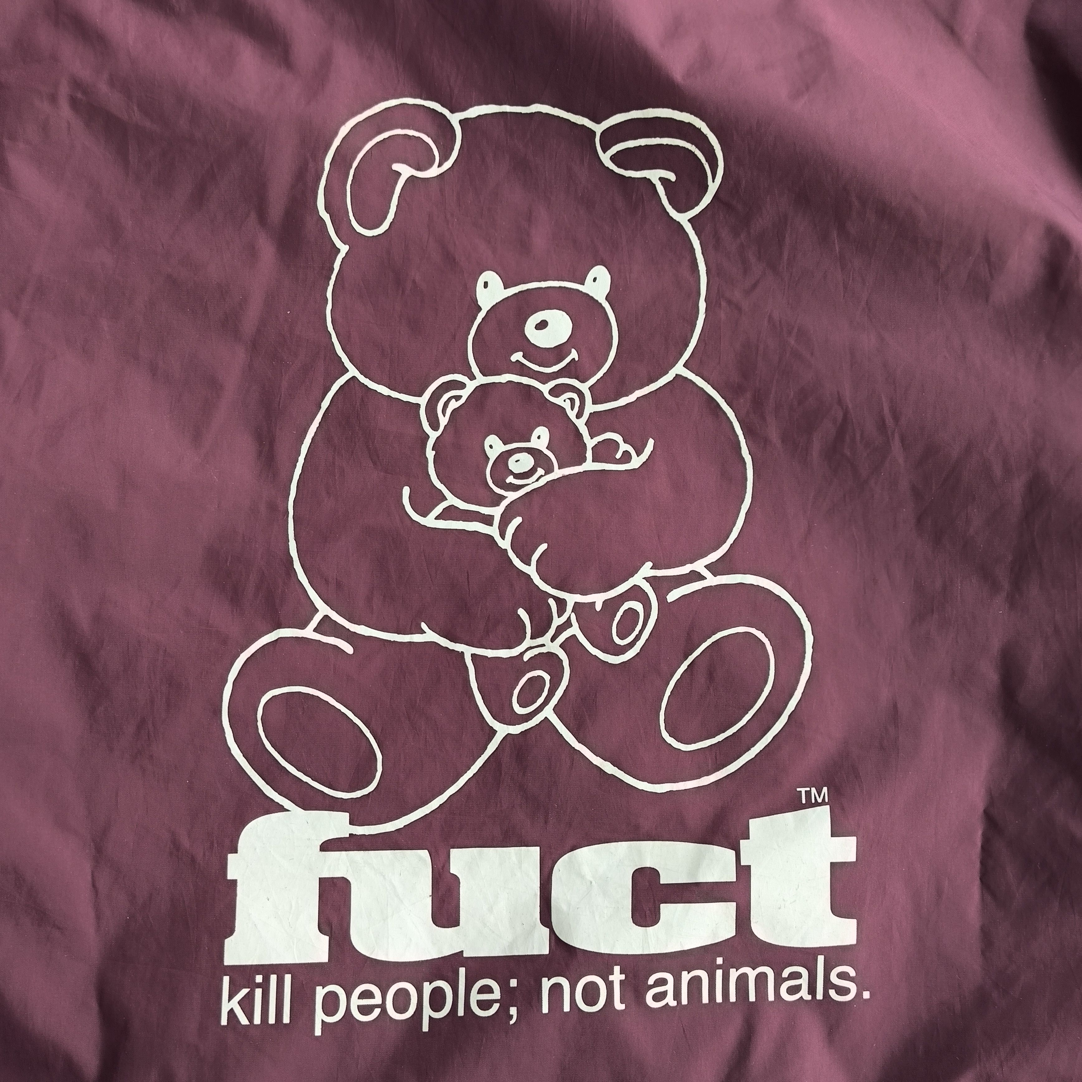 FUCT FUCT Coach Jacket "kill people not animals" Size US L / EU 52-54 / 3 - 5 Thumbnail