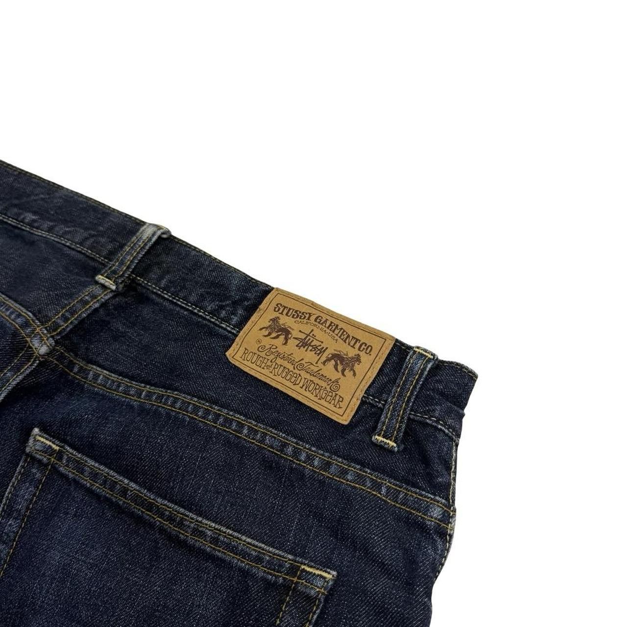 Stussy Vintage 2000s Stussy Denim Shorts / Jorts - Waist: 33" Size US 33 - 4 Thumbnail