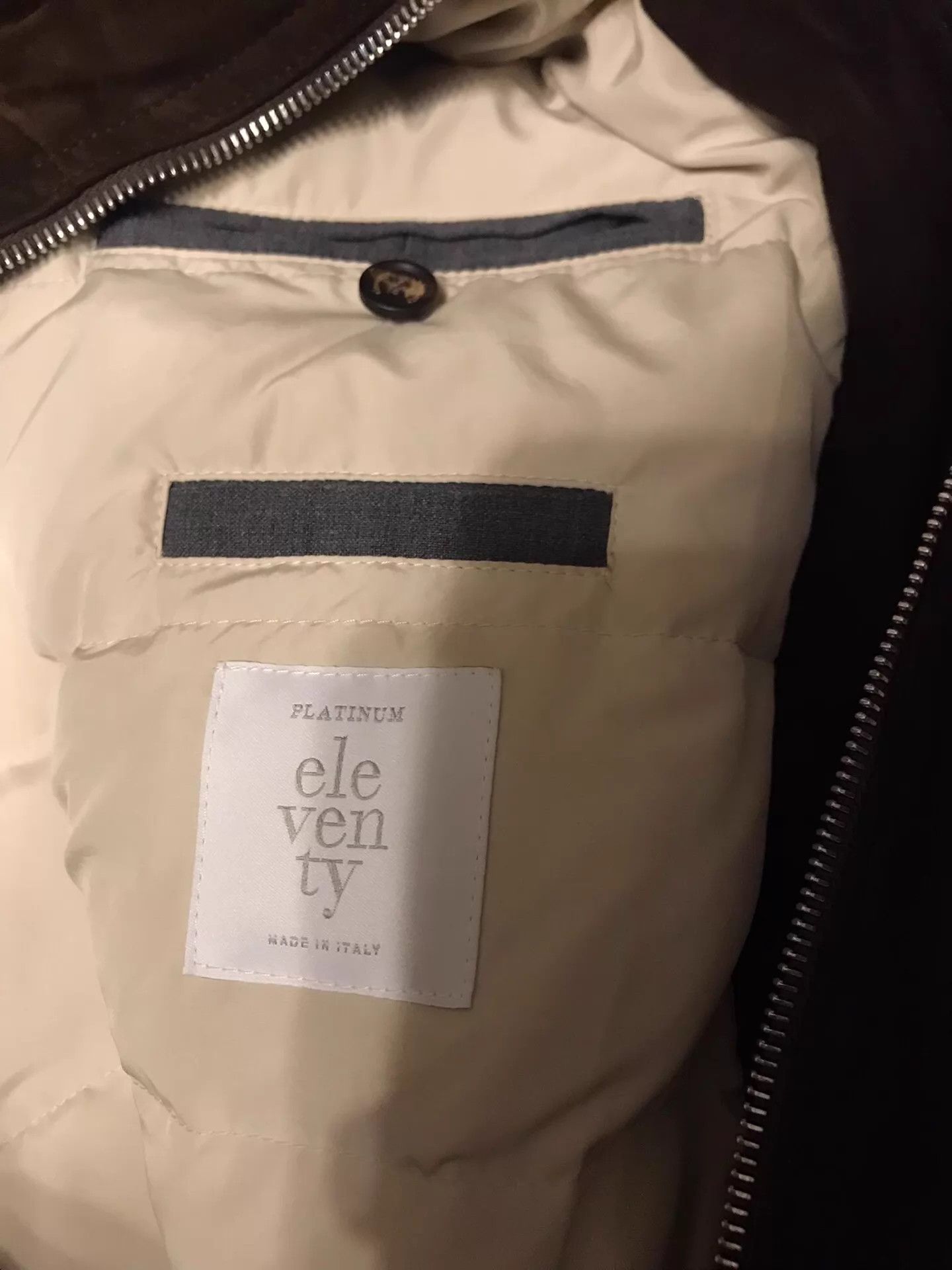 Eleventy Eleventy Sheepskin-Wool-Cashmere Down 54 Deep Brown Size US L / EU 52-54 / 3 - 5 Thumbnail