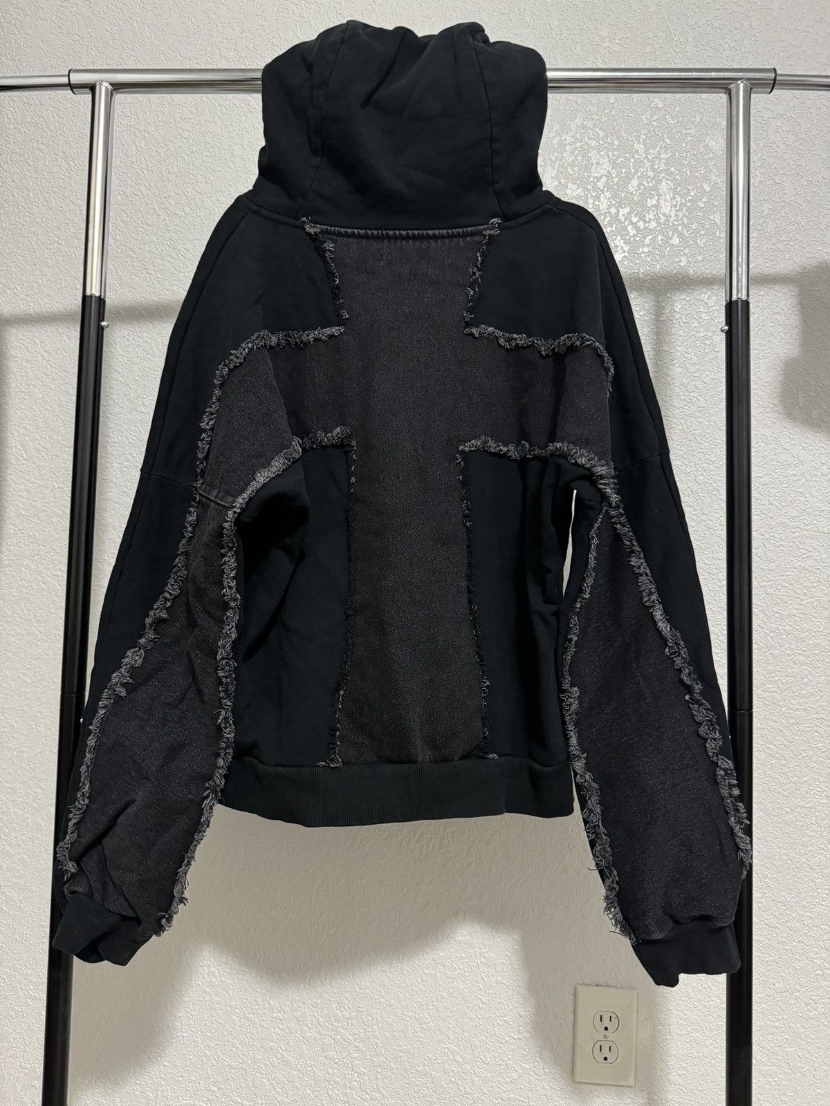 Other 88Blade Distressed Cross Denim Hoodie Size US S / EU 44-46 / 1 - 2 Thumbnail