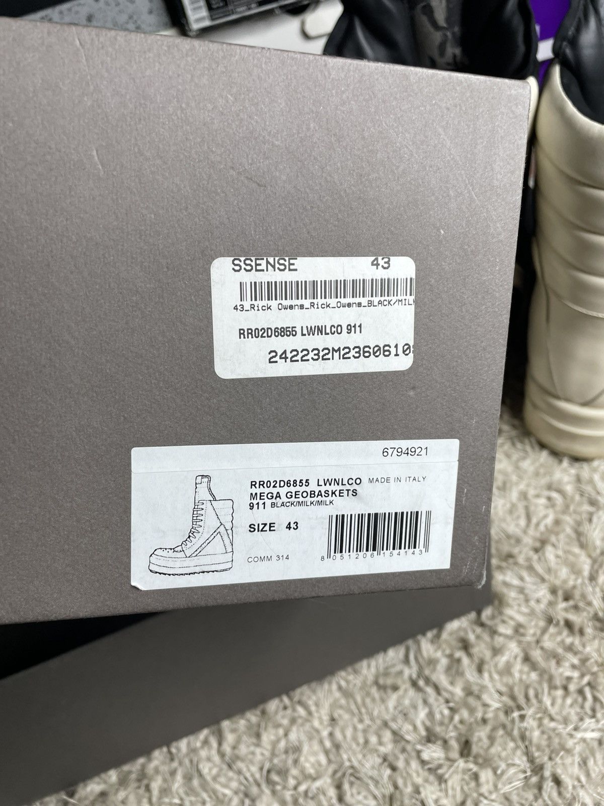 Rick Owens Rick Owens Jumbo Geobasket Size US 10 / EU 43 - 16 Thumbnail