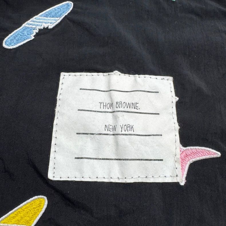 Thom Browne Thom Browne size2 Shark embroidered beach shorts Size US 26 / EU 42 - 2 Thumbnail
