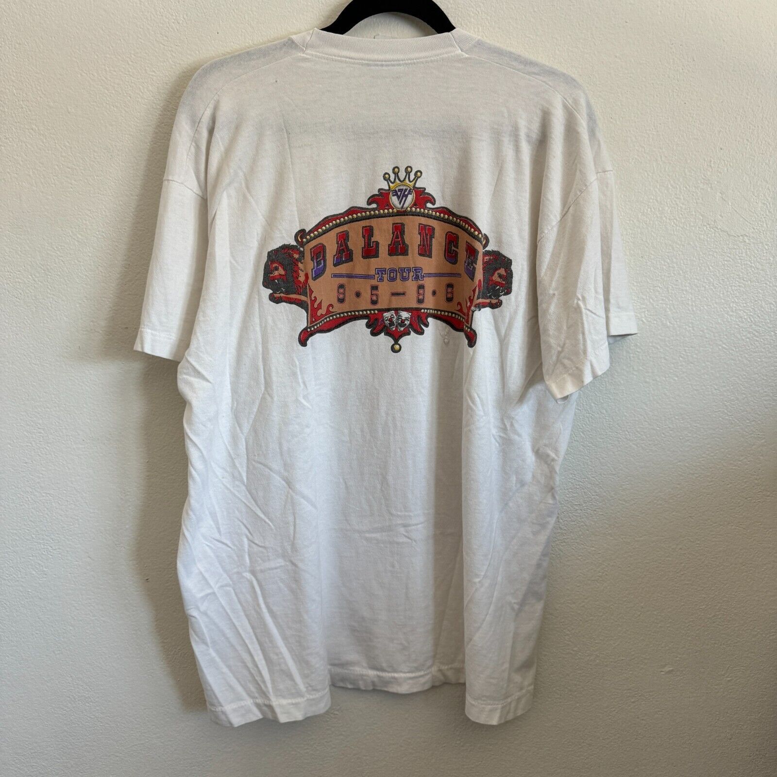 Fruit Of The Loom Vintage 90s 1995 Van Halen Band Jester Clown Balance Tour XL Size US XL / EU 56 / 4 - 9 Thumbnail