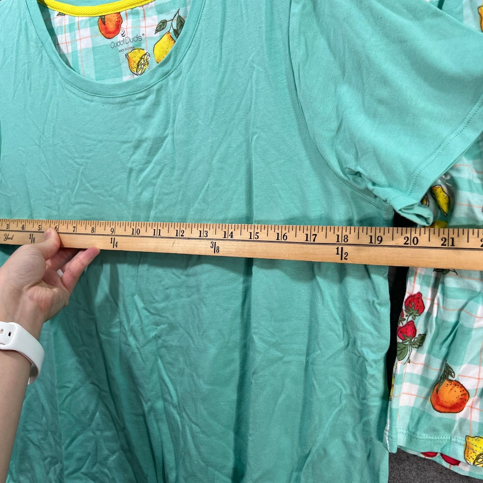 Other Cuddl Duds Cotton Core Scoop Tee and Shorts Pajama Set Mint Size M / US 6-8 / IT 42-44 - 7 Thumbnail