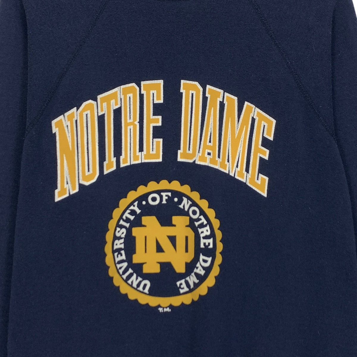 Tultex × Vintage Vintage 80s Tultex University Of Notre Dame Sweatshirt Size M / US 6-8 / IT 42-44 - 4 Thumbnail