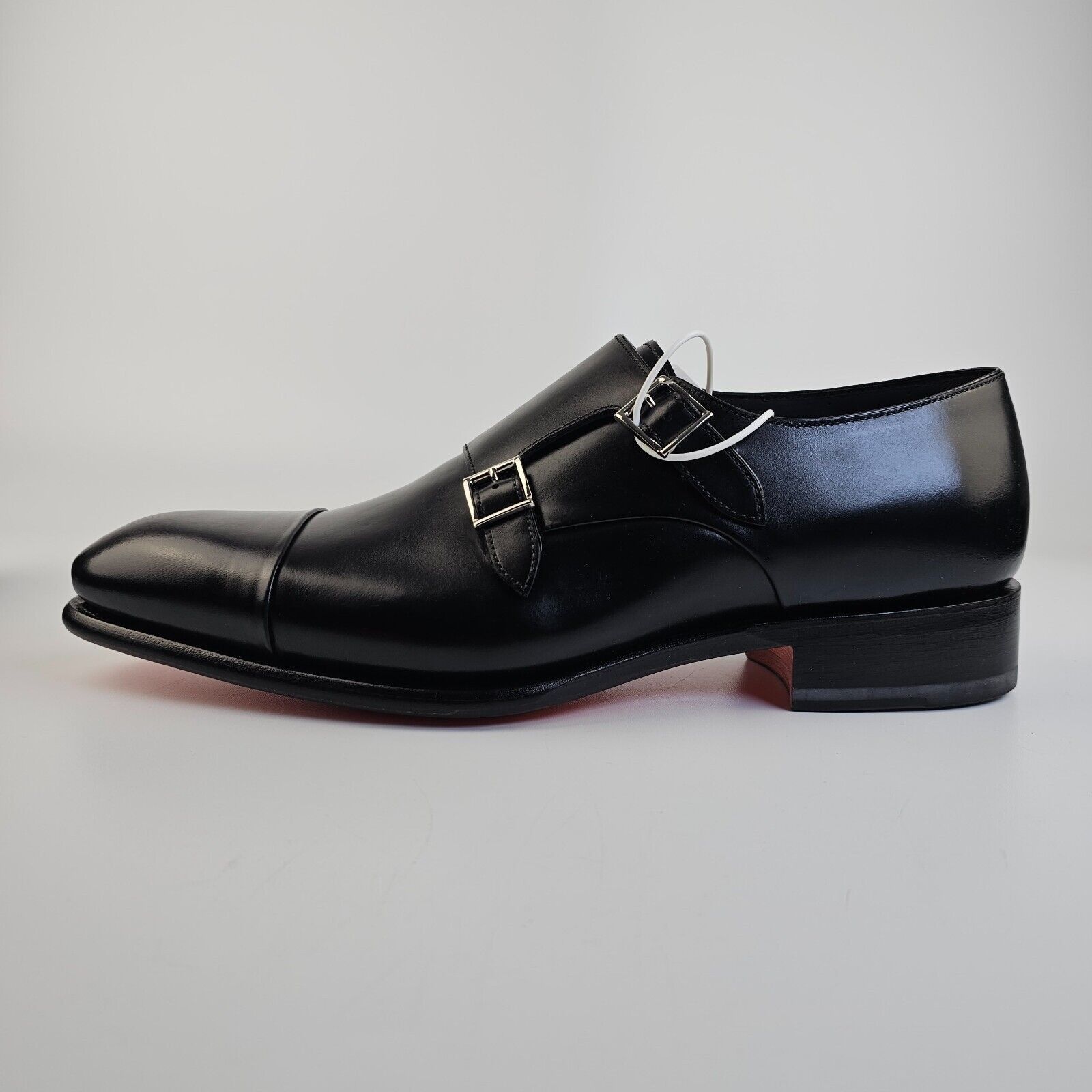 Santoni Santoni Back Polished Leather Double Buckle Shoe New Size US 11 / EU 44 - 3 Thumbnail