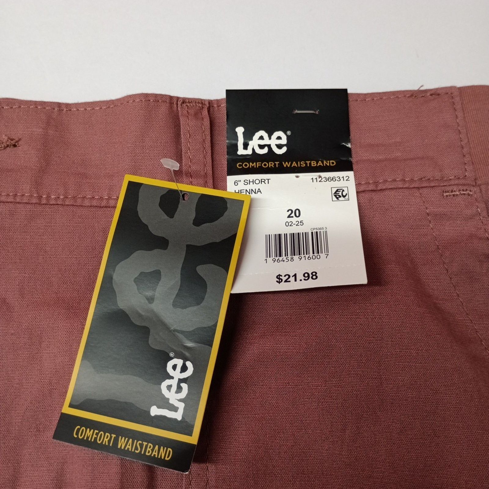 Lee Lee Bermuda Shorts Women Size 20 Henna 6" Ins Comfort Waist Size 42" / US 20 - 2 Thumbnail