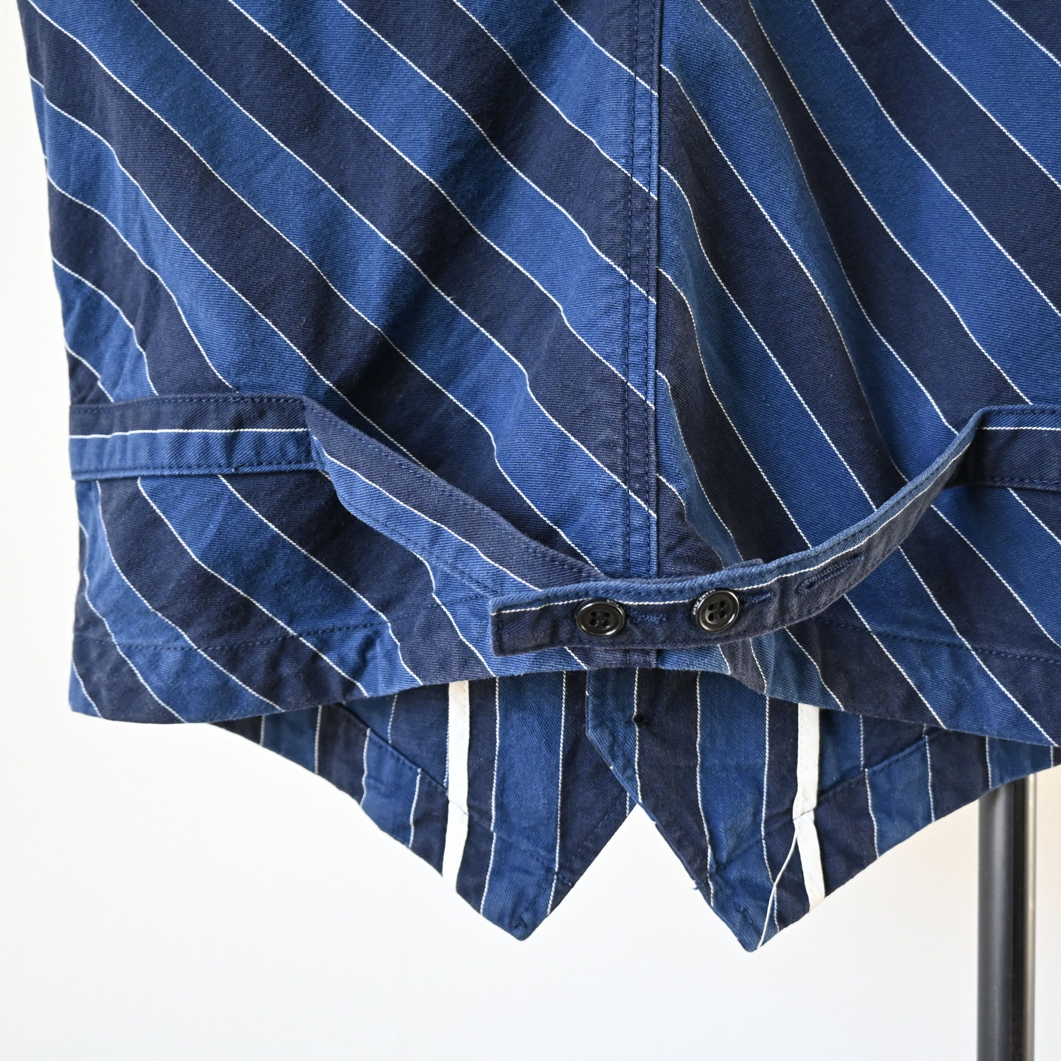 Beams Plus BEAMS Plus regimental striped denim gilet type work vest Size US M / EU 48-50 / 2 - 4 Thumbnail