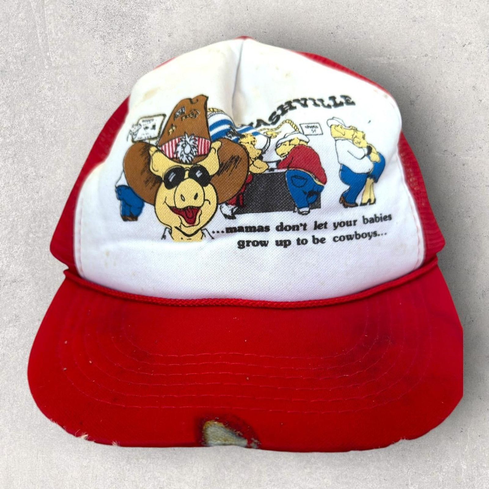 Vintage 90’s Vintage Funny Nashville Hat Size ONE SIZE - 1 Thumbnail