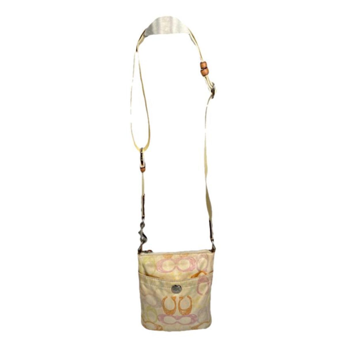 Coach Signature Sufflette Yellow Polyester Handbag Size ONE SIZE - 1 Thumbnail