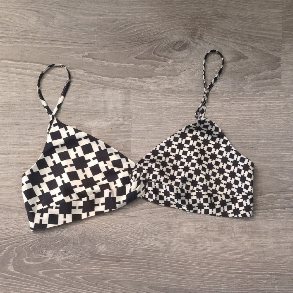 Other ACOA Collection St. Barts Black & White Bralette Size Large Size L / US 10 / IT 46 - 1 Thumbnail