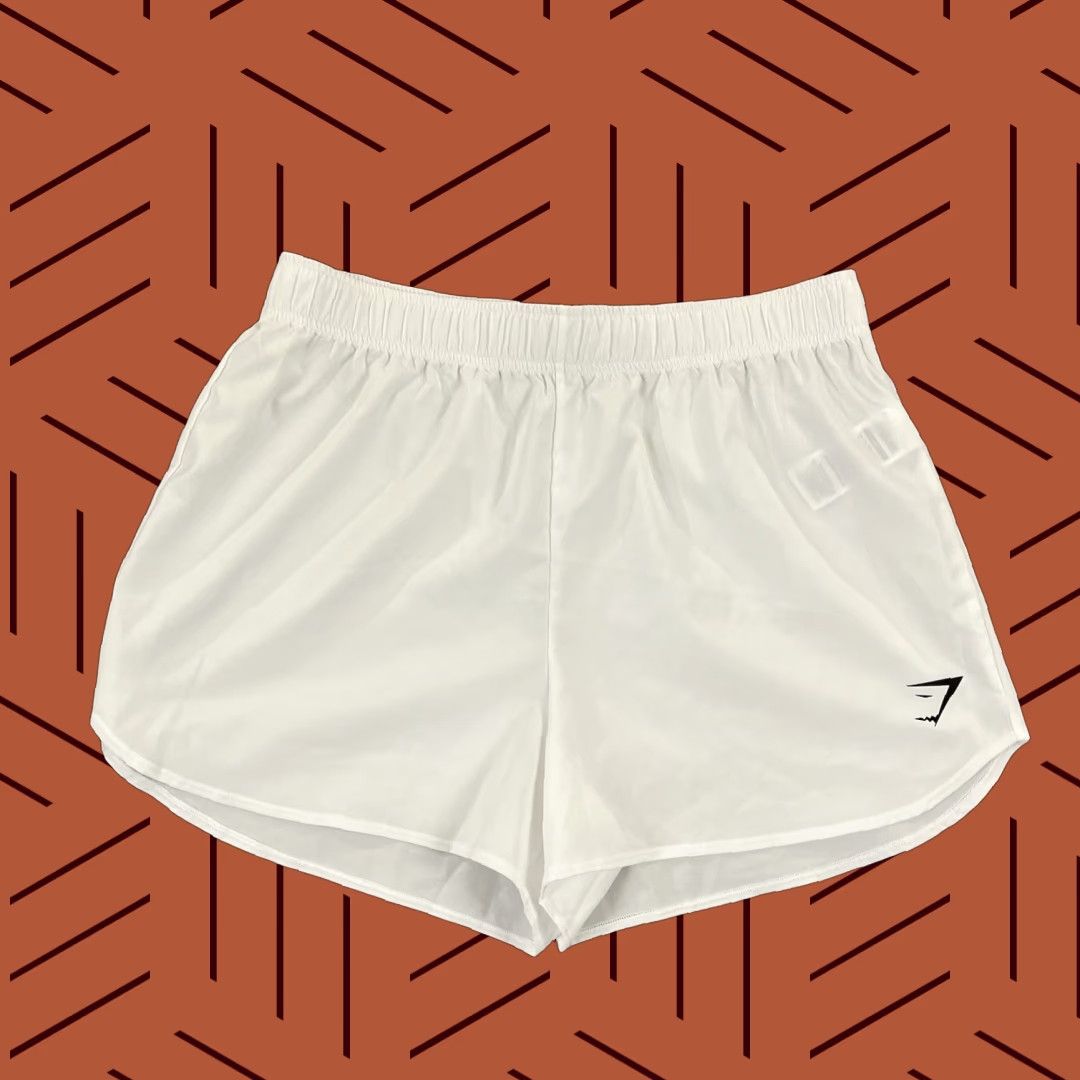 Gymshark GYMSHARK Shorts Womens Medium White Lightweight 3" Running Training Gym & Training Casual Sport Shorts Mens Womens Size 32" / US 10 / IT 46 - 1 Thumbnail