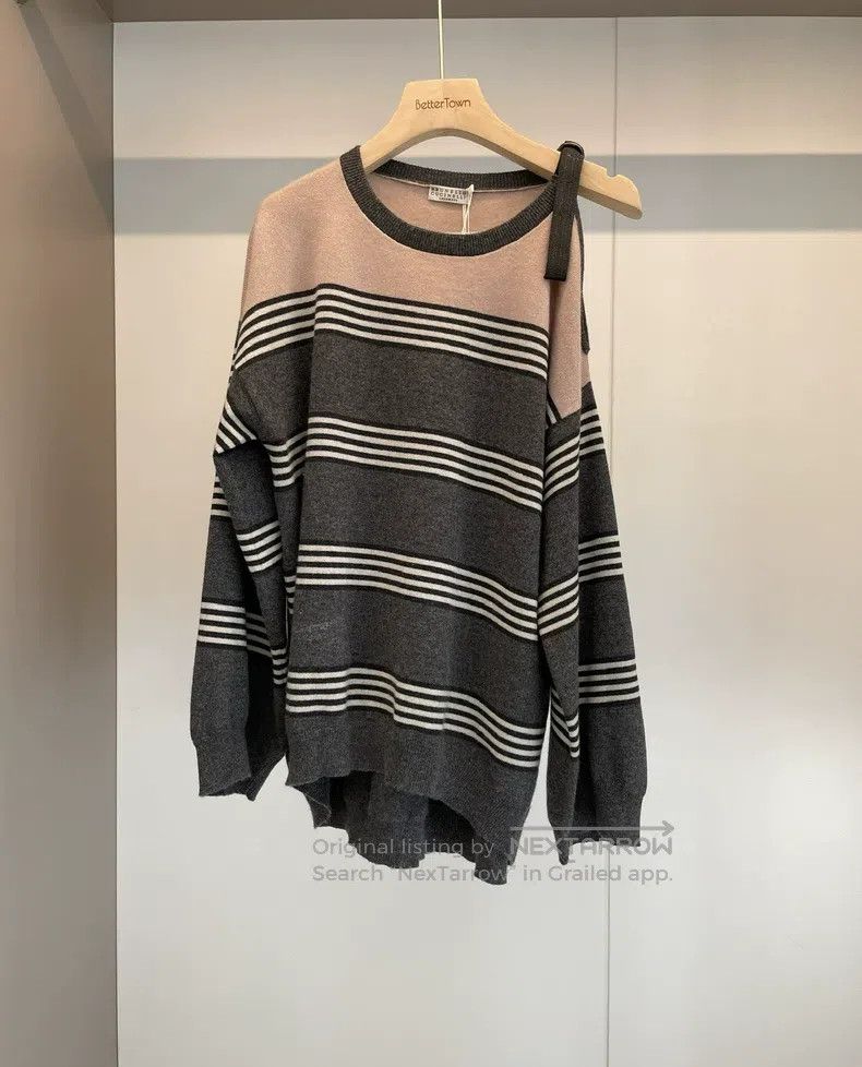 Brunello Cucinelli Brunello Cucinelli Paillette Knit Sweater Size M / US 6-8 / IT 42-44 - 1 Thumbnail