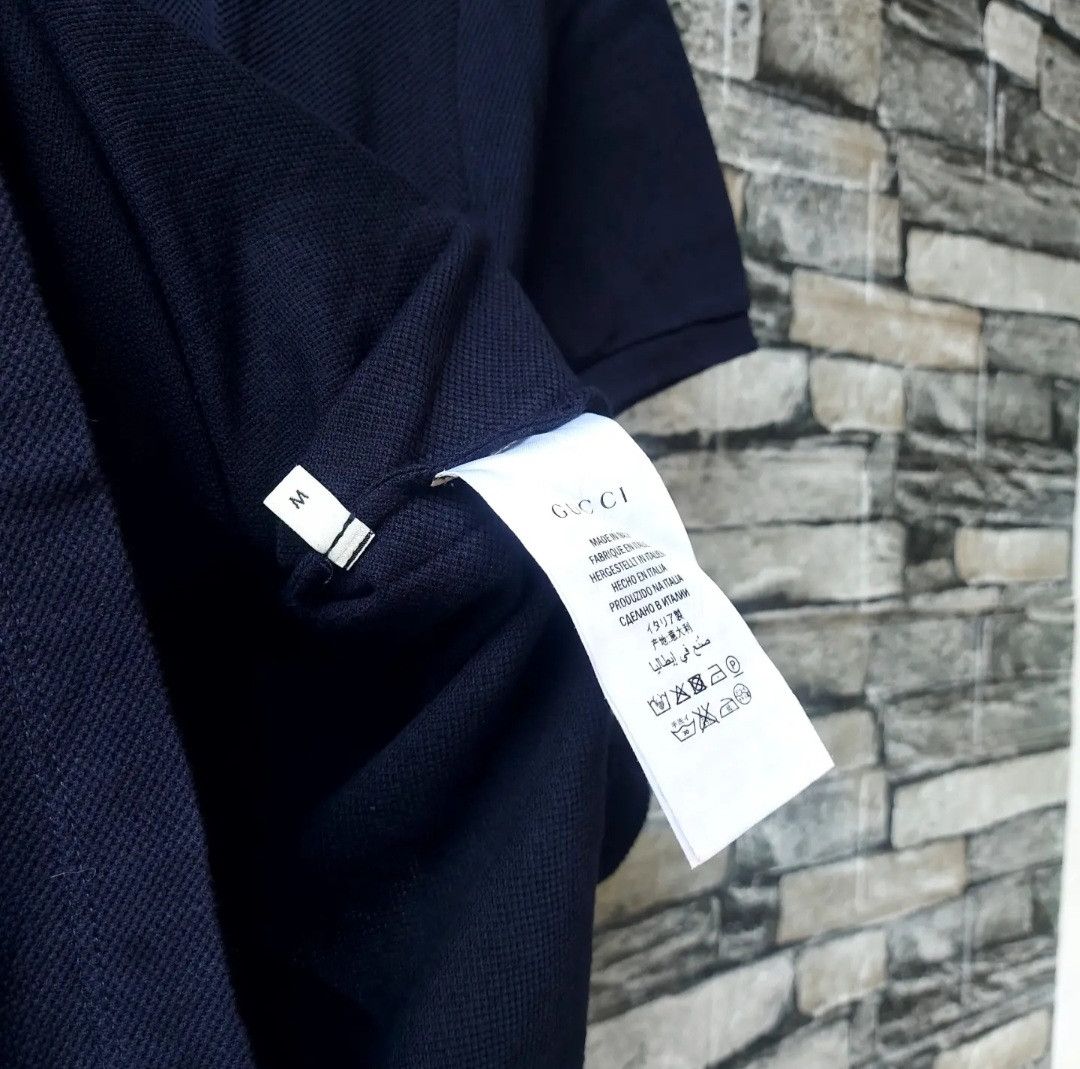 Gucci GUCCI Bee Collar Polo Shirt Size US M / EU 48-50 / 2 - 6 Thumbnail