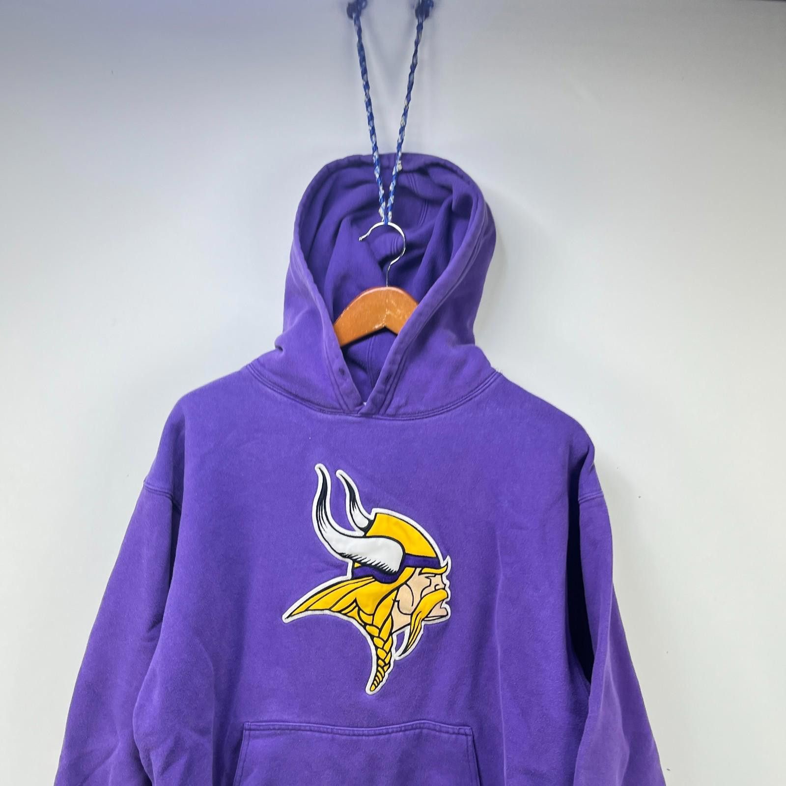 Reebok Vintage Minnesota Vikings Y2K Hoodie Large Size ONE SIZE - 2 Thumbnail