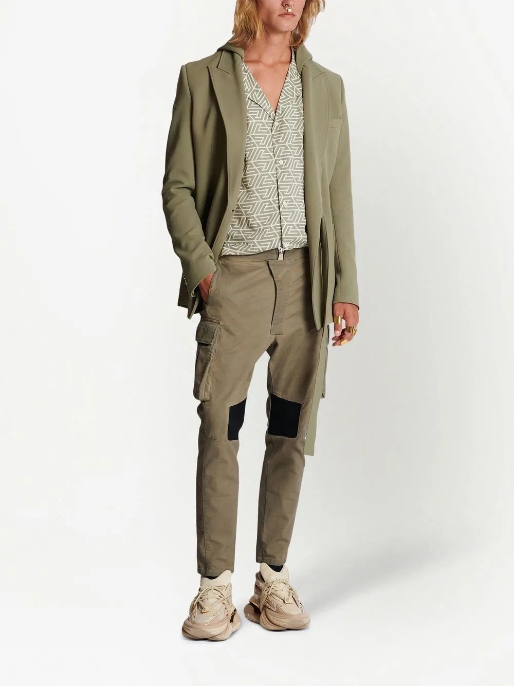 Balmain o1y0426 Cargo Pant in Military Green Size US 30 / EU 46 - 5 Thumbnail