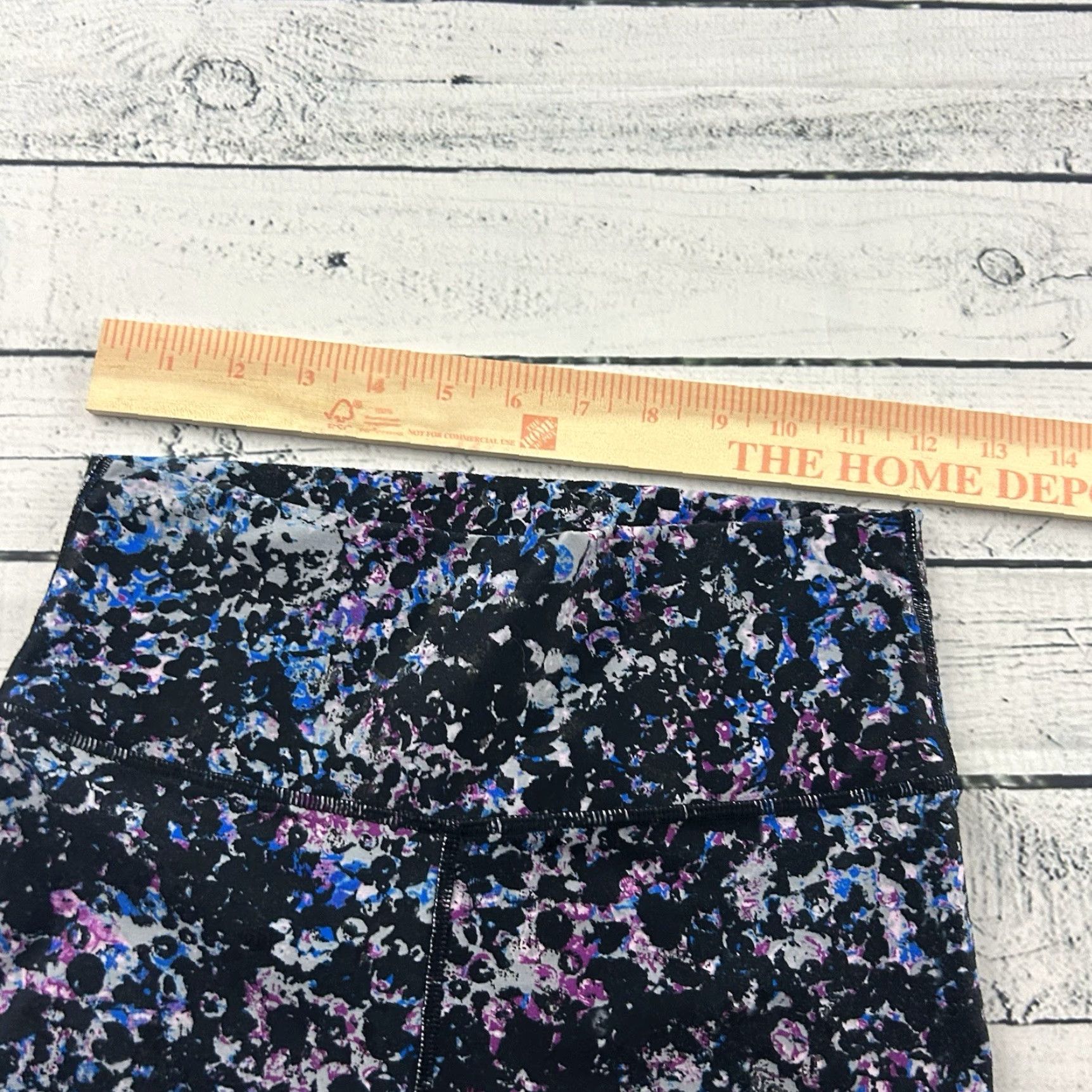 Fabletics Fabletics Leggings Women's Small Black Floral Athletic Yoga Compression Leg Made in USA? Size 28" / US 6 / IT 42 - 3 Thumbnail
