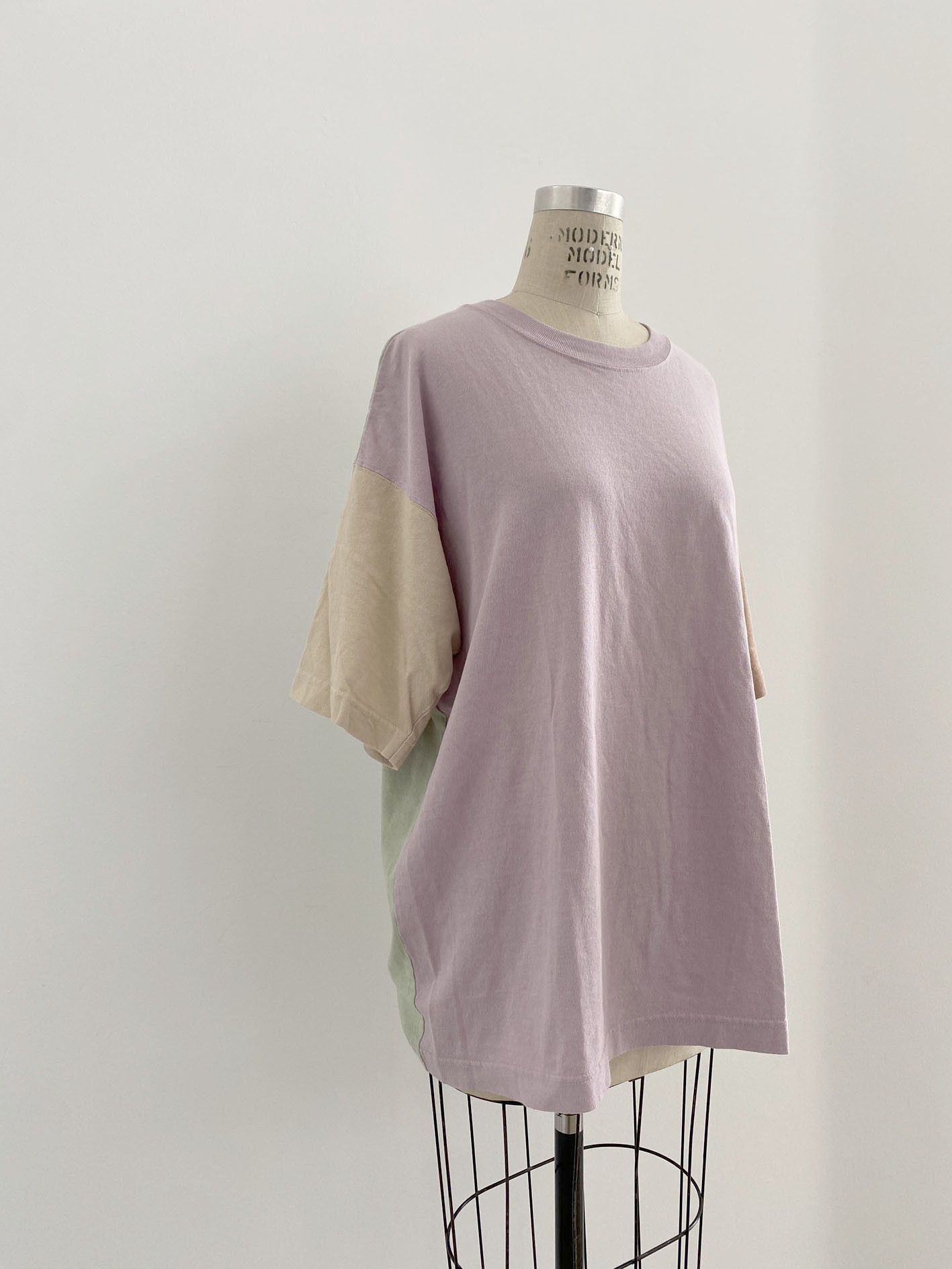 Japanese Brand ts(s) Japan pastel color color block shirt Size US XL / EU 56 / 4 - 4 Thumbnail