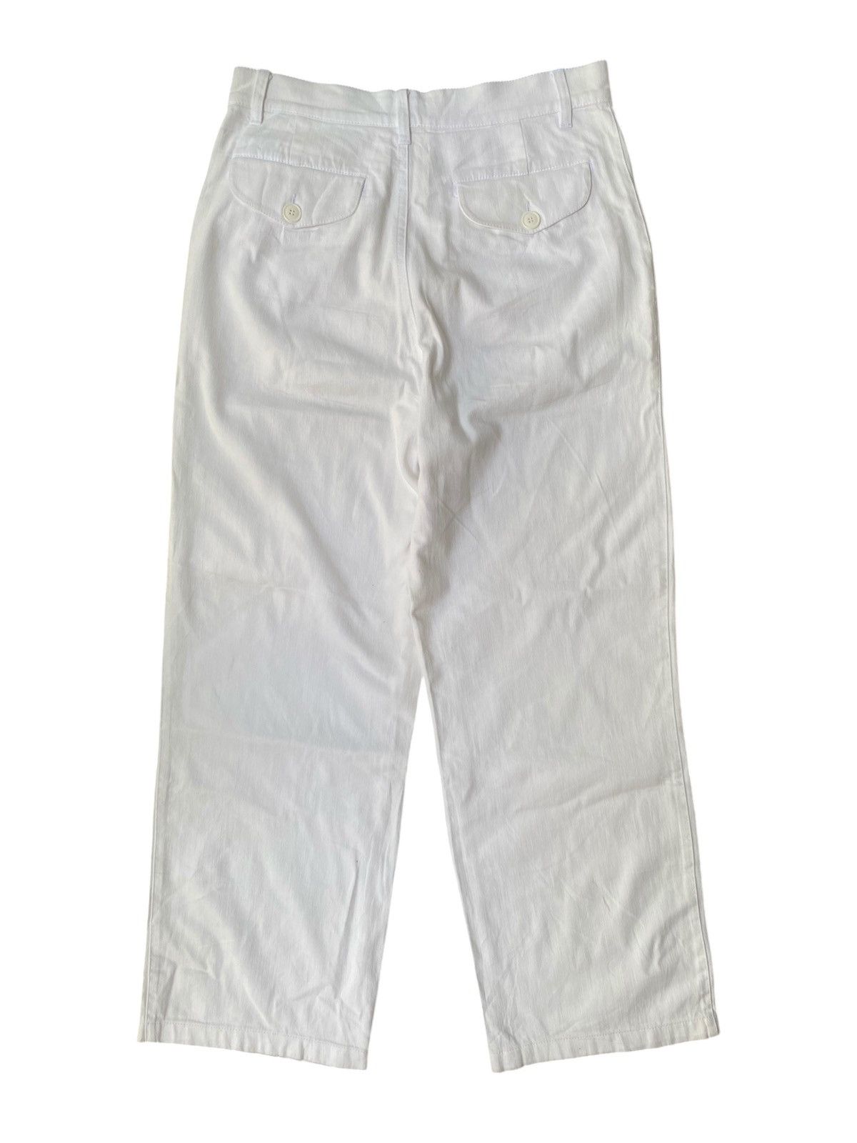 agnes b. White Trousers Button Fly Vintage by Agnes B. Paris Size US 30 / EU 46 - 2 Thumbnail