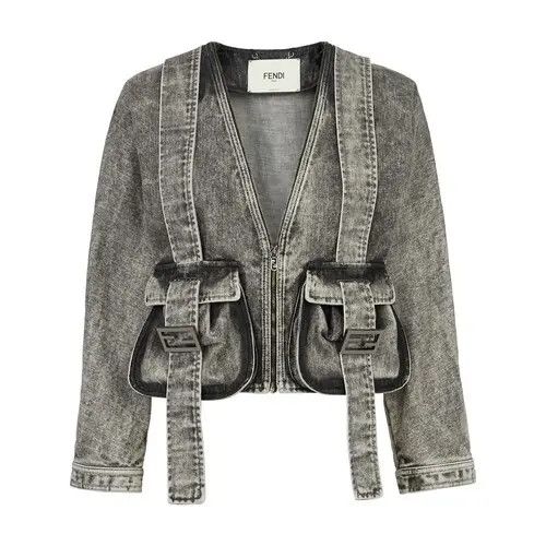 Fendi o1loc1c0824 Jacket in Noir Size M / US 6-8 / IT 42-44 - 1 Thumbnail