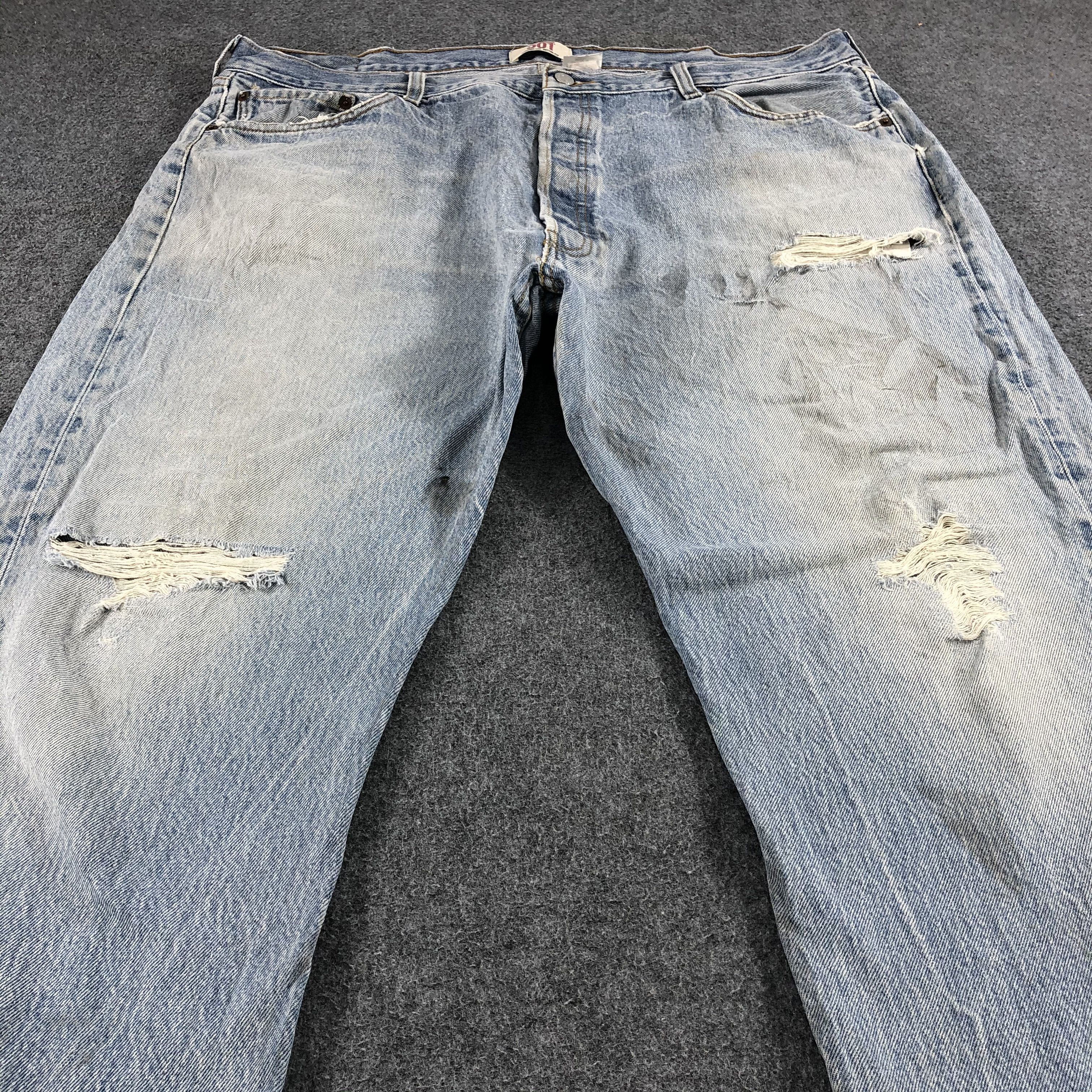 Levi's Vintage Distress Levis 501 Jeans-J1124 Size US 41 - 3 Thumbnail