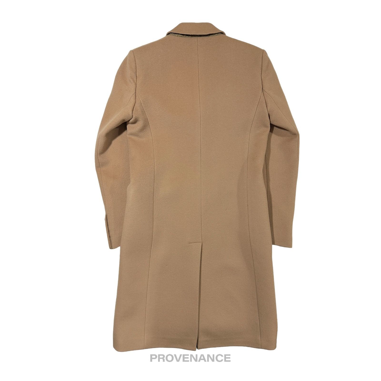 Gucci 🔴 Gucci Chesterfield Wool Coat - Camel 42 Size M / US 6-8 / IT 42-44 - 3 Thumbnail