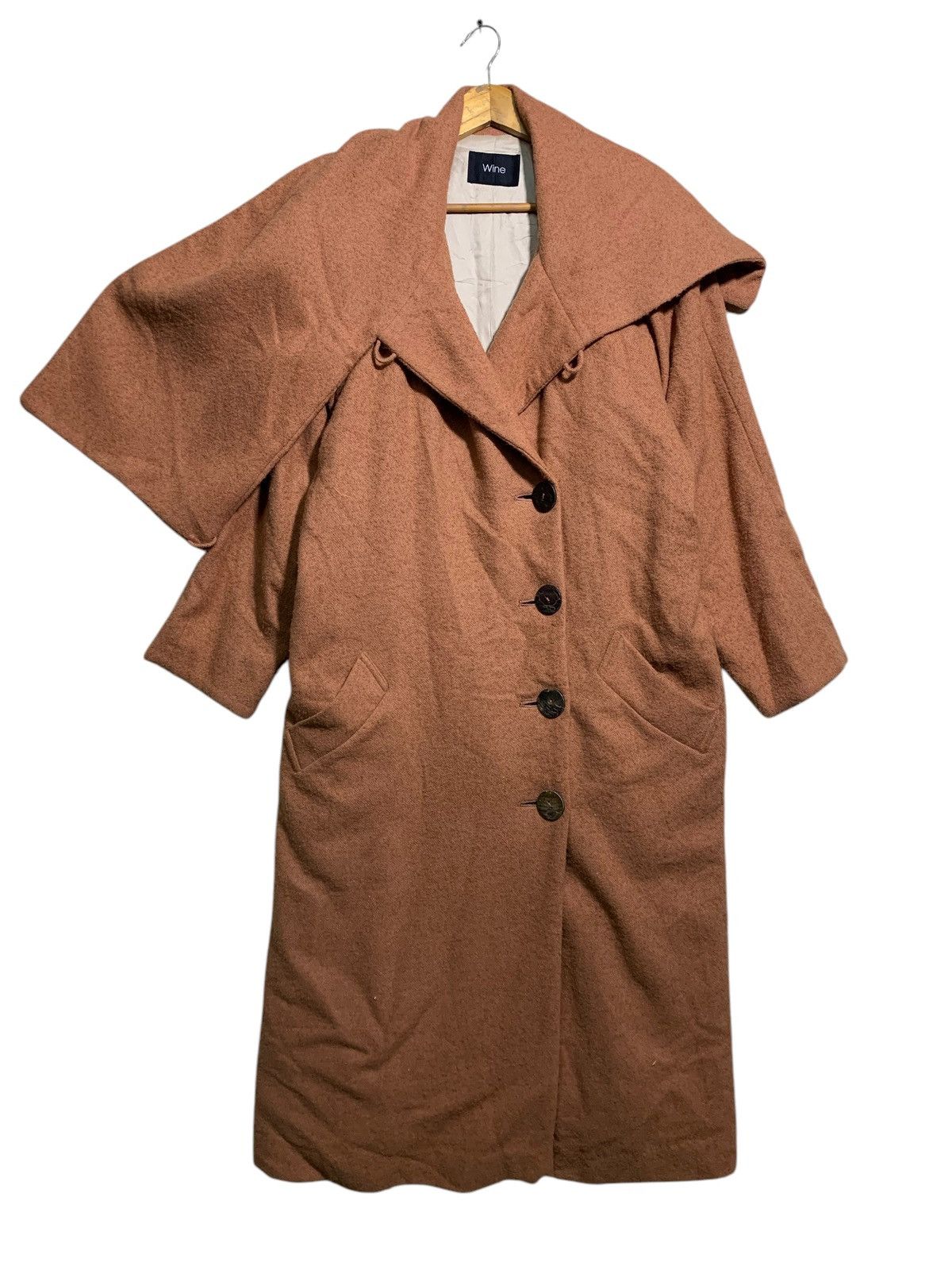Japanese Brand 🔥WINE JAPAN OVERCOATS JACKETS Size M / US 6-8 / IT 42-44 - 1 Thumbnail