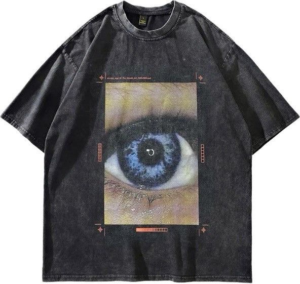 Japanese Brand Oversized T-Shirt Eye Graphic T-shirt Size US L / EU 52-54 / 3 - 1 Thumbnail