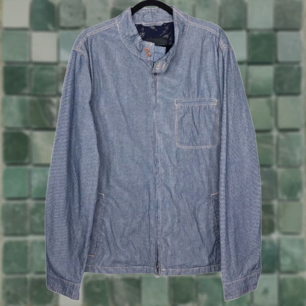 Sean John VINTAGE Sean John Deli Denim Jacket Sz 2XL Indigo Striped Full Zip Pockets Mens Denim Jacket 2XL Indigo Striped Full Zip Pockets Mens Boys? Size US XXL / EU 58 / 5 - 1 Thumbnail