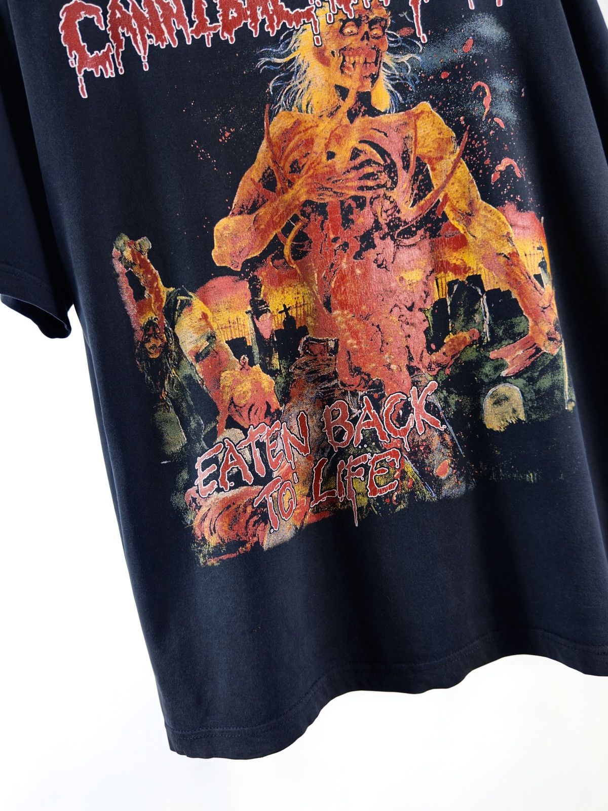 Band Tees Vintage 90s Cannibal Corpse Eaten Back To Life T-Shirt Tee Size US XL / EU 56 / 4 - 6 Thumbnail
