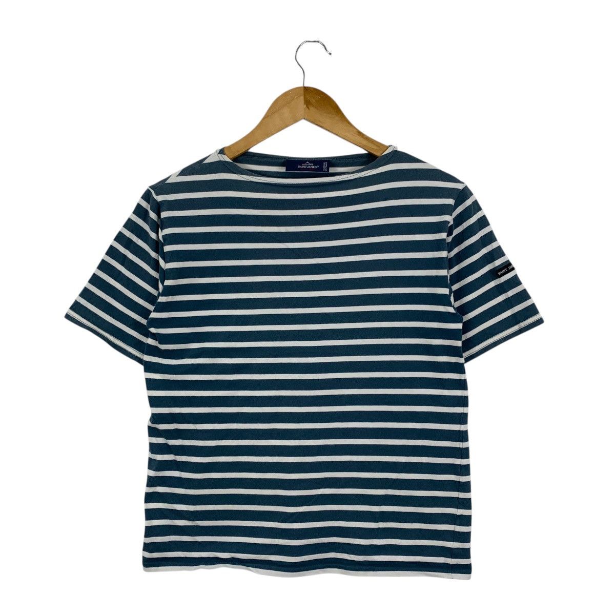 Saint James Vintage SAINT JAMES Depuis 1889 Stripes French Brand Tshirt Size US S / EU 44-46 / 1 - 1 Thumbnail