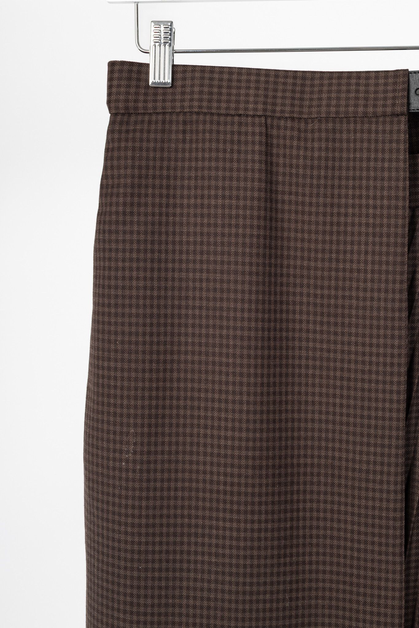 Tibi Tibi Brown Multi Jett Suiting Plaid Pleated Wrap Skirt Size 28" / US 6 / IT 42 - 5 Thumbnail